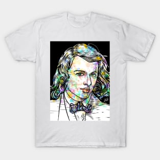 DANTE GABRIEL ROSSETTI watercolor and ink portrait T-Shirt